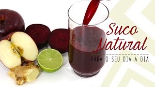 SUCO DETOX DE BETERRABA MAÇÃ E LIMÃO  Mamãe Vida Saudável [upl. by Venola900]