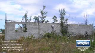 Bahamas Property  Unfinished Home [upl. by Burra37]