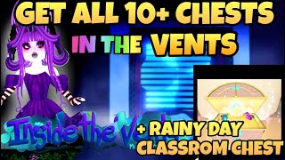 HOW TO GET ALL 10 CHESTS IN THE VENT MAZE rainy day chest at New Royale High School Campus 3 [upl. by Leiru880]