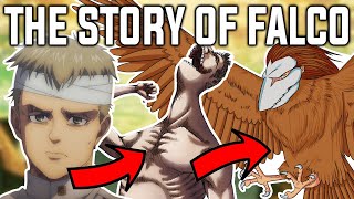 The Story Of Falco Grice THE FLYING TITAN Attack On Titan [upl. by Aicil637]