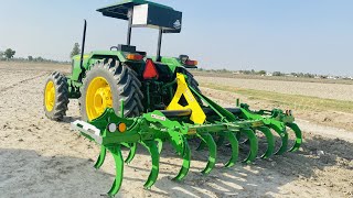 John Deere 5405 4X4 17cultivator [upl. by Nahtiek40]