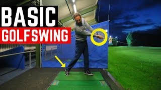 THE MOST BASIC GOLF SWING IN SLOW MOTION [upl. by Nodnarg]