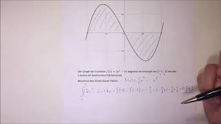 Integralrechnung orientierter Flächeninhalt [upl. by Gisela]