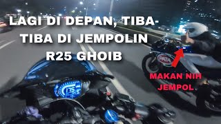 R25 LAKNAT  CBR250RR VS R25 BEBASAN [upl. by Thorin601]