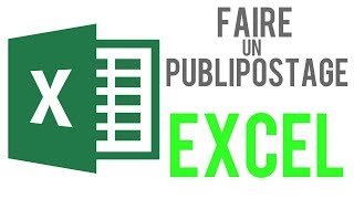 EXCEL  FAIRE UN PUBLIPOSTAGE Avec Word et un tableau Excel [upl. by Meg869]