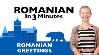 Romanian in Three Minutes  Greetings [upl. by Yeta279]