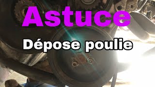 Comment déposer une poulie ASTUCE [upl. by Batholomew438]