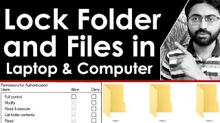 How to Lock Folder and File in Laptop and Computer [upl. by Sully365]