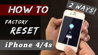 HOW to Hard Reset iPhone 44S Works in 2021 [upl. by Winston]