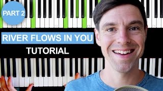 River flows in you  Yiruma  Piano Tutorial  Part 2 [upl. by Egbert867]