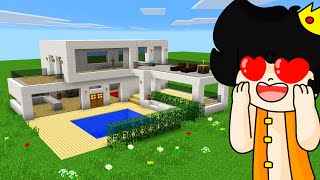 MINECRAFT 🏡 COMO HACER UNA CASA MODERNA [upl. by Avika673]