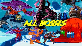 Marvel vs Capcom  All Boss Fights Evolution 1994  2017 [upl. by Hamrnand]