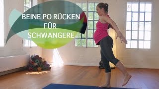 Workout für Schwangere Beine Po Rücken  FlexibleFit [upl. by Anjali]