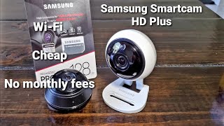 Samsung Smartcam HD Plus Security Camera  No monthly fee [upl. by Ahsiekrats]