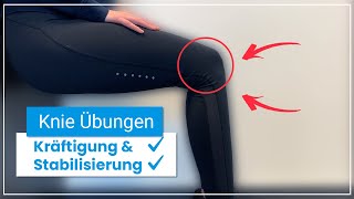 5 Knie Übungen zur Kräftigung amp Stabilisierung ➡️ Einfach amp effektiv [upl. by Amalle]