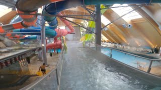 super waterslide at Therme bucuresti [upl. by Nnauol541]