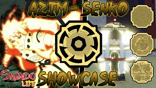 Shindo Life AzimSenko Showcase [upl. by Ekoorb]