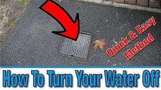 How Do I Turn Off the Mains Water Supply to My House  Tutorial  DIY Hacks [upl. by Siddra803]