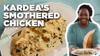 Kardea Browns Carolina Smothered Chicken  Delicious Miss Brown  Food Network [upl. by Amikat]