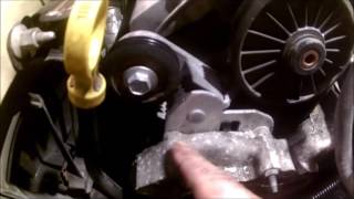 Howto Removal of a waterpump on 2000 Cadillac Deville DTS 4 6L [upl. by Farrand]