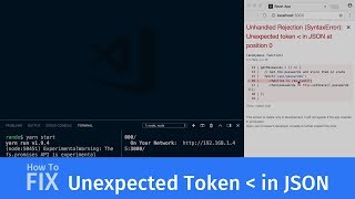 How to fix Unexpected Token in JSON error for web developers [upl. by Kachine]