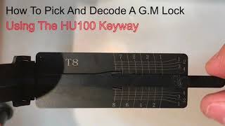 Pick And Decode A GM Lock  HU100 Lishi Pick [upl. by Norby]