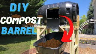 DIY Compost Tumbler  PART 2  Making The Compost Barrel [upl. by Atinet]