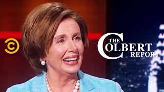 The Colbert Report  Nancy Pelosi Interview [upl. by Rafiq]