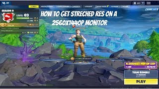 HOW TO GET STRECHED RES ON A 2560X1440 MONITOR FOR FORTNITE [upl. by Nyrrad590]