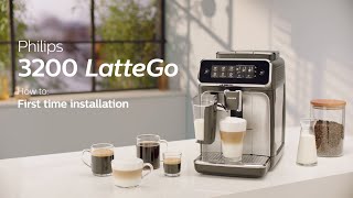 Philips Series 3200 LatteGo EP324670 Automatic Coffee Machine  How to Install and Use [upl. by Enram211]