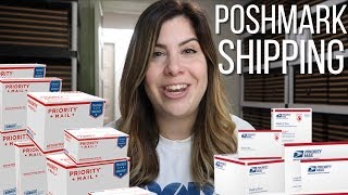 HOW TO SHIP POSHMARK SALES  Poshmark Shipping With Me Vlog [upl. by Niala]