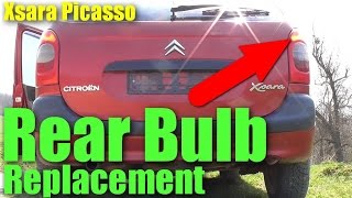 How to replace Rear Light Bulb Citroen Xsara Picasso Bulb Test [upl. by Maryjane929]