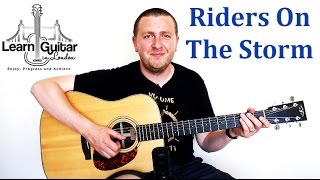 Riders On The Storm  Easy Song Guitar Lesson  The Doors  How To Play [upl. by Nims]