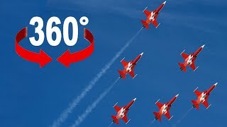 Zigermeet 2019  Patrouille Suisse  360°Video [upl. by Traweek]