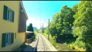 ★ 4K 🇨🇭 Oensingen  Balsthal  Oensingen cab ride Switzerland 072020 [upl. by Joub]