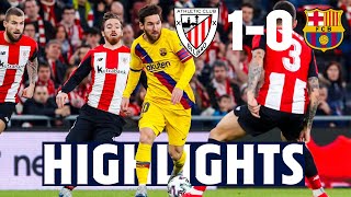 HIGHLIGHTS  Athletic de Bilbao 1  FC Barcelona 0 [upl. by Stutsman898]