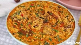 How to Make Egusi Soup Updated Recipe  Easy amp Very Delicious  ZEELICIOUS FOODS [upl. by Mari]