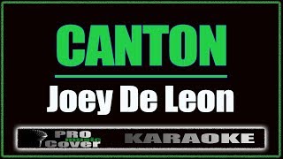 Canton  Joey De Leon KARAOKE [upl. by Itteb981]