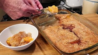 Super Easy Peach Cobbler [upl. by Assirem990]