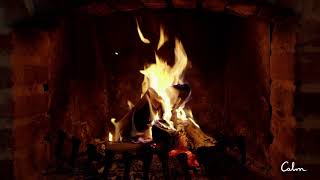 Soothing Fireplace Soundscape by Calm  3 hours [upl. by Galligan]