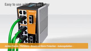 Weidmuller  Industrial Ethernet unmanaged switches [upl. by Aros]