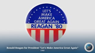 Ronald Reagan for President quotLets Make America Great Againquot 1980 [upl. by Nnanaej621]