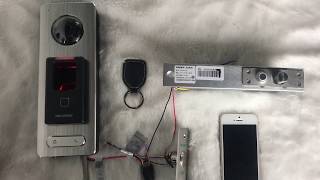 Hikvision DSK1T501SF control Electric Bolt test and function display [upl. by Mindy]