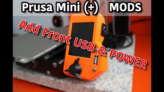 Prusa Mini  Front Mounted USB amp Power Switch [upl. by Alleroif153]