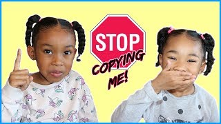 Stop Copying Me  Copycat Sefari Does Everything Her Big Sister Does [upl. by Ty]