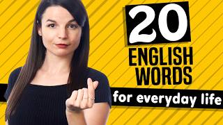 20 English Words for Everyday Life  Basic Vocabulary 1 [upl. by Tabbatha]