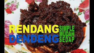 Resepi Rendang Dendeng Cara Simple [upl. by Anitram]