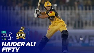 Haider Ali Fifty  HBL PSL 2020  MB2T [upl. by Narag]