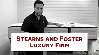 The Anatomy of a Mattress Stearns and Foster Luxury Firm [upl. by Adnolohs]