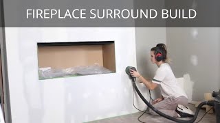 DIY Fireplace Surround and Electric Fireplace Insert Build [upl. by Kcirdef]